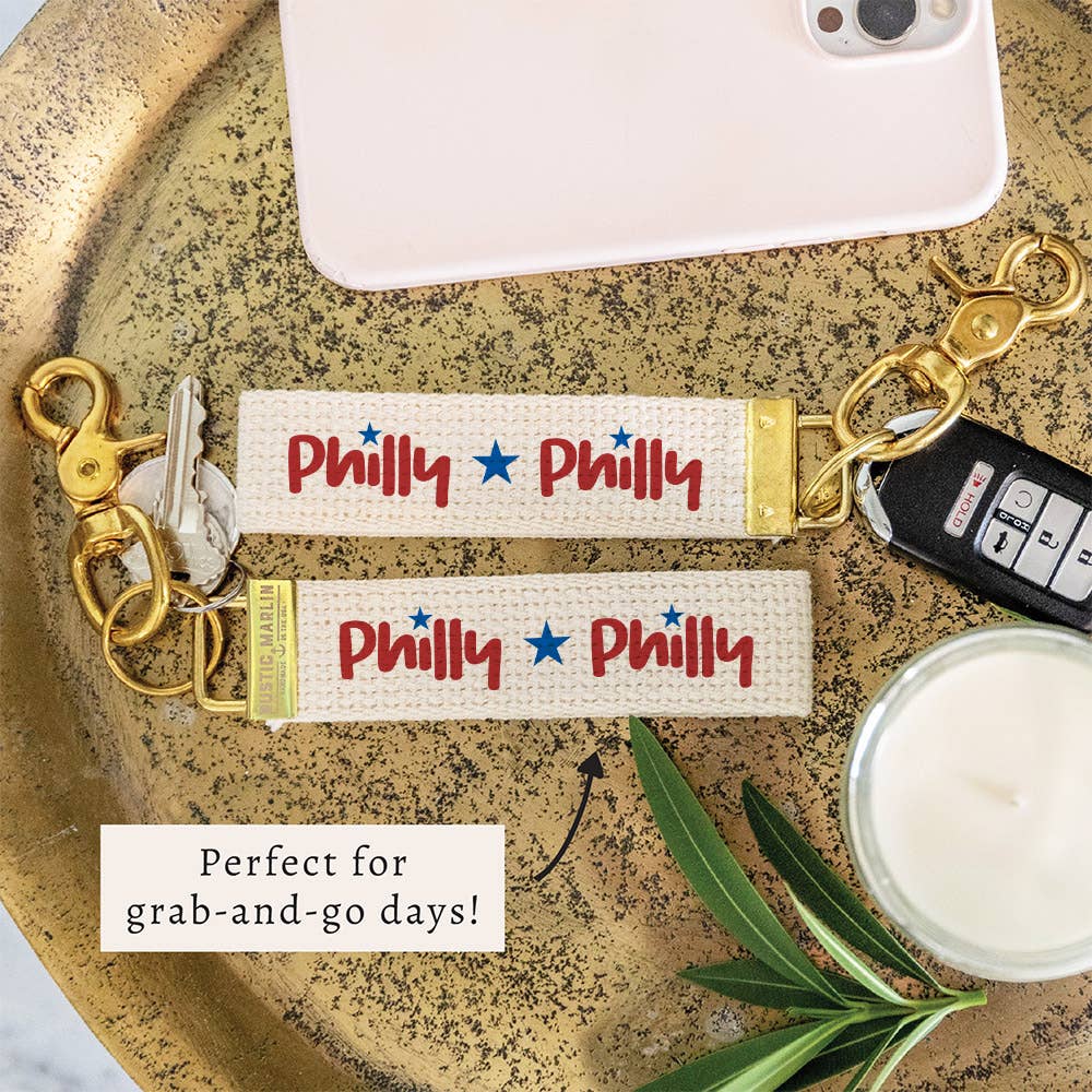 Philly Star Keychain | Philadelphia Gift | Key Ring