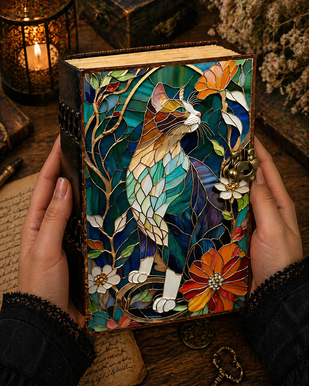 Grimoire Leather Journal Vintage Gothic Travel Book Diary