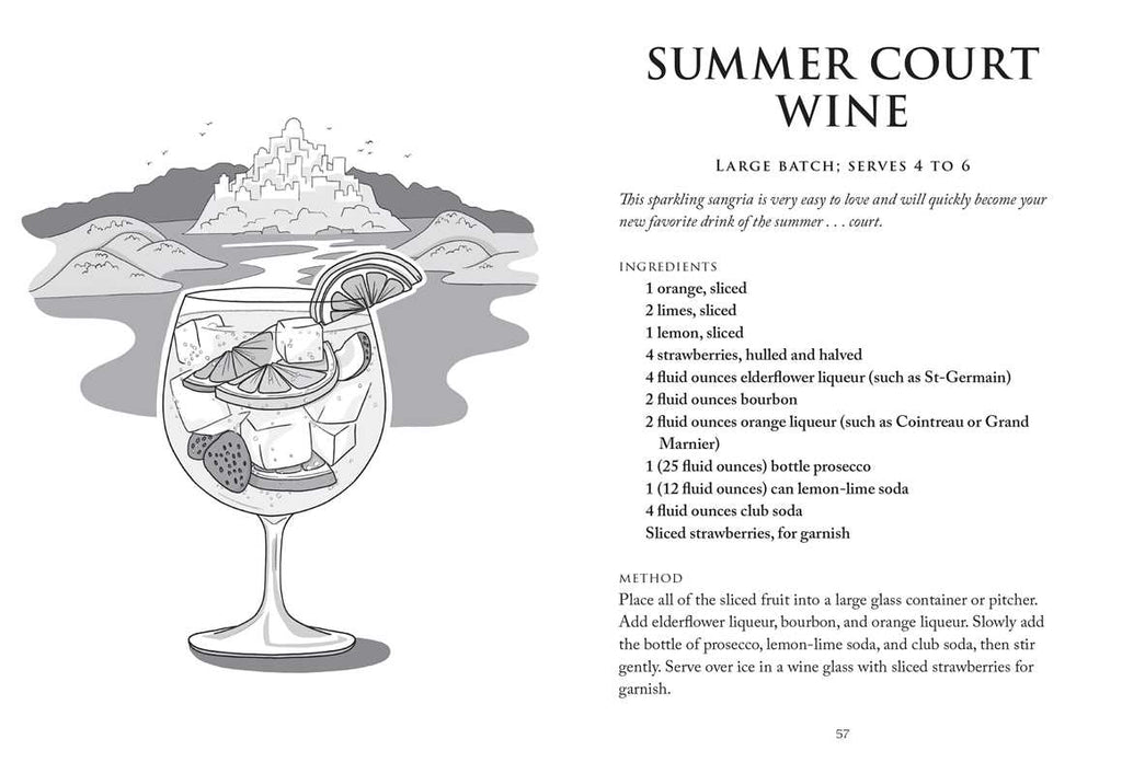 Unofficial A Court of Thorns and Roses Cocktail Book by J.  Becker