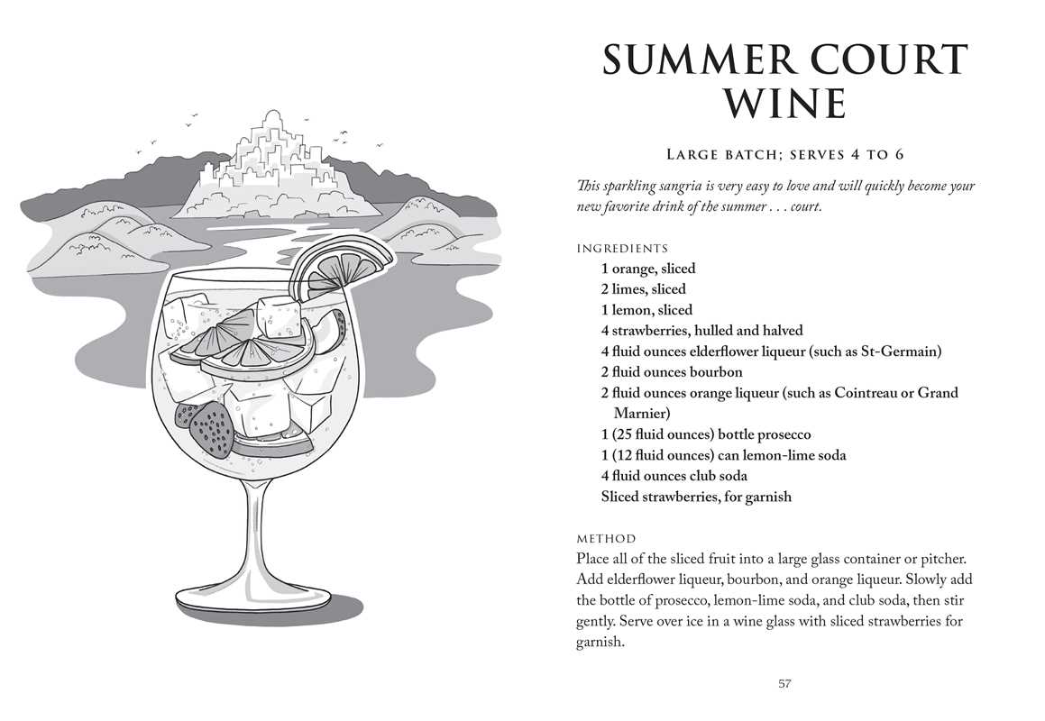 Unofficial A Court of Thorns and Roses Cocktail Book by J.  Becker