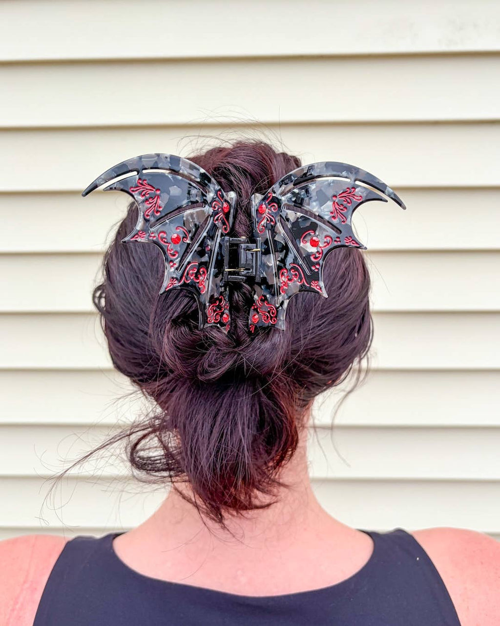 Bat Wing Hair Claw Clip - Red | Fantasy Gifts