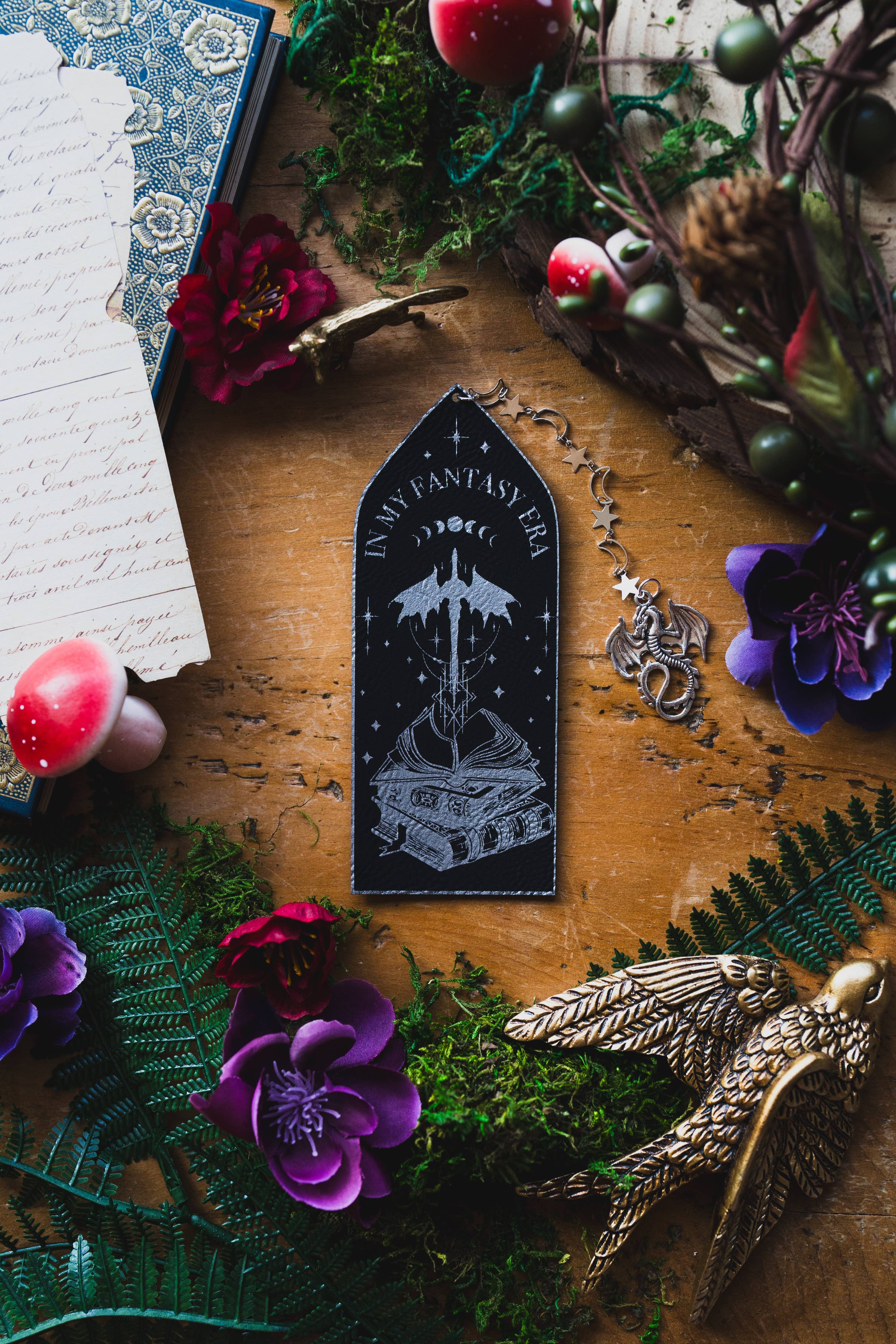 In My Fantasy Era Faux Leather Bookmark