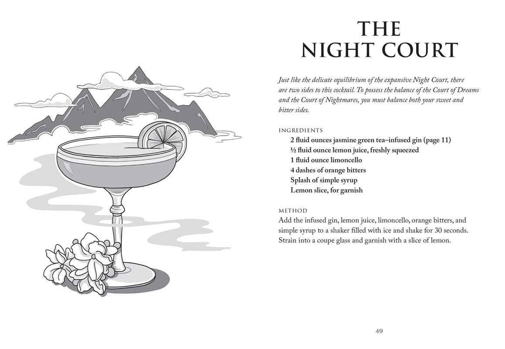 Unofficial A Court of Thorns and Roses Cocktail Book by J.  Becker