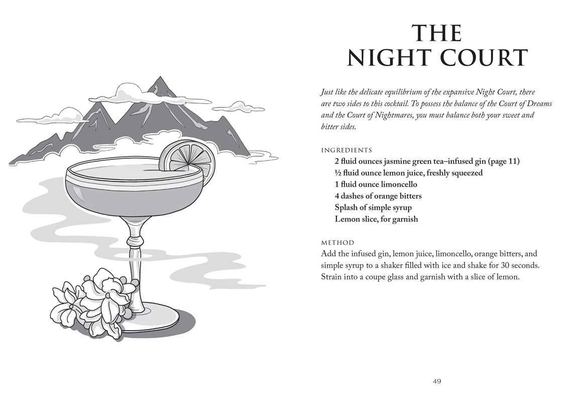Unofficial A Court of Thorns and Roses Cocktail Book by J.  Becker