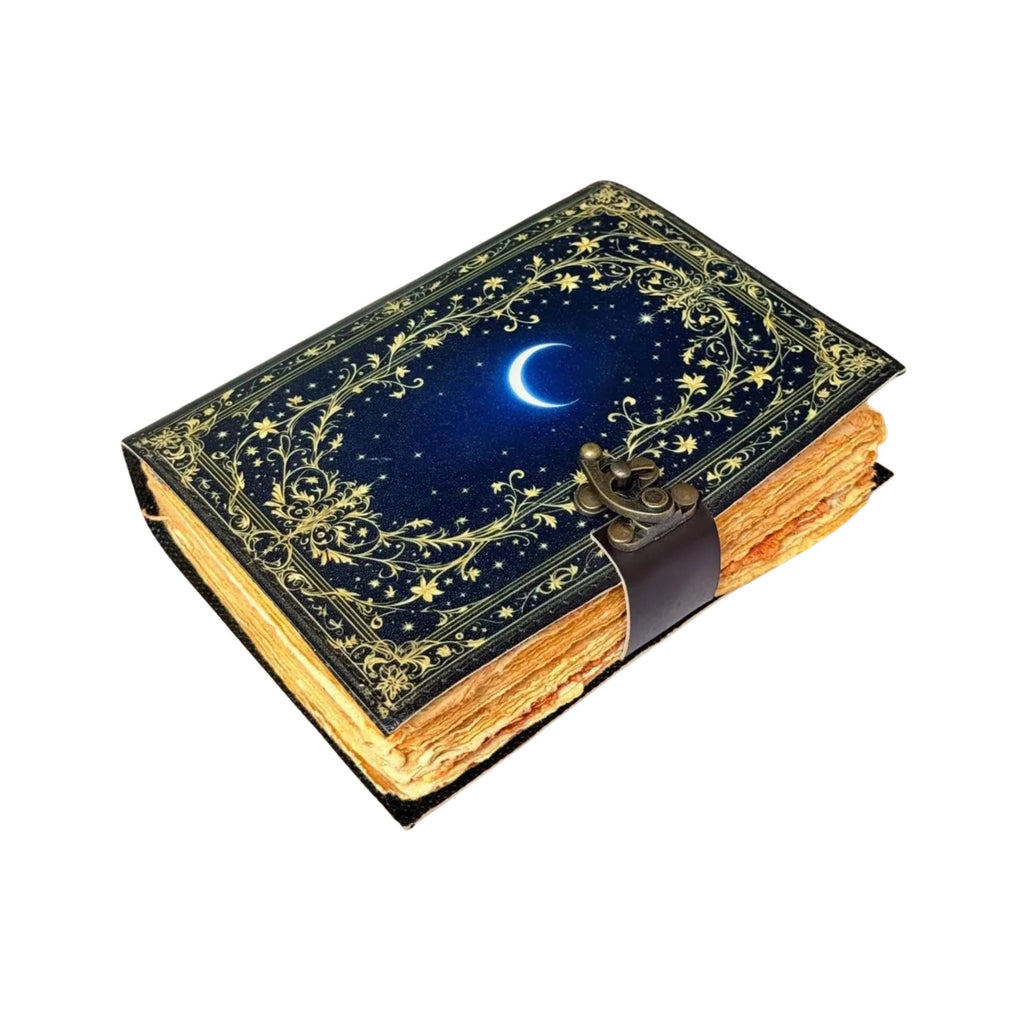 Grimoire Leather Notebook Dark Witchcraft Journal Diary