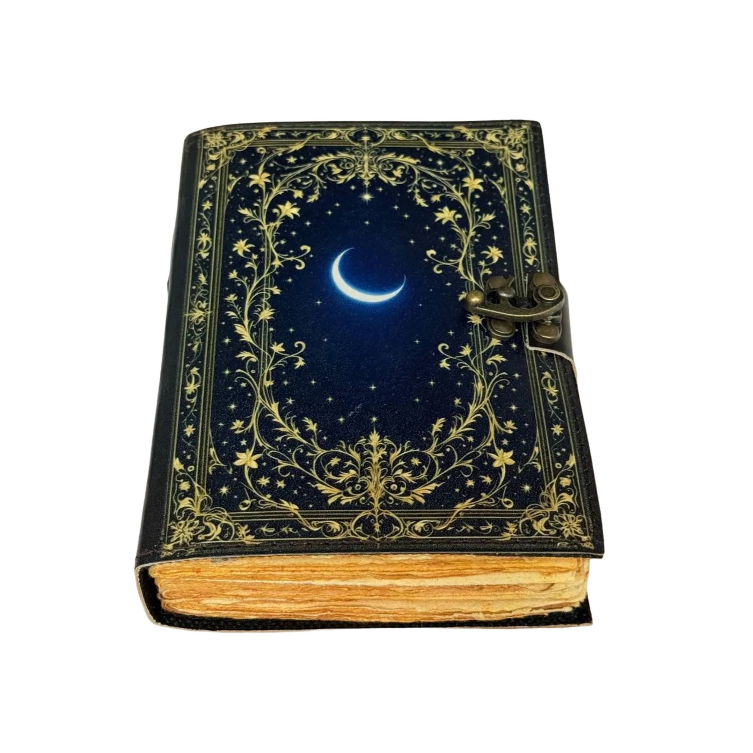 Grimoire Leather Notebook Dark Witchcraft Journal Diary