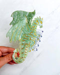 Dragon Hair Claw Clip - Large Green | Hair Accessories