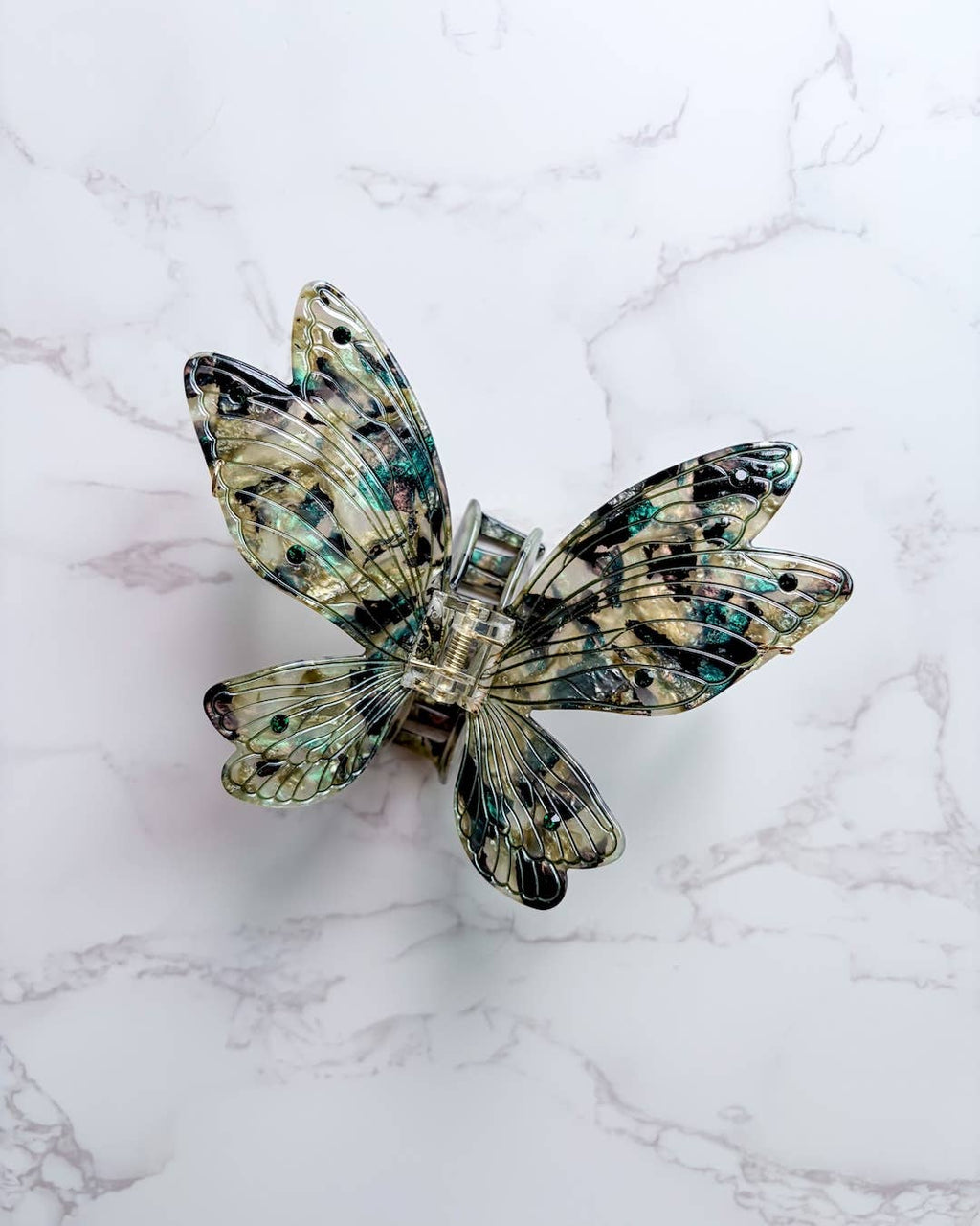 Sage Green Fairy Wings Claw Clip | Hair Clip | Fantasy Gifts