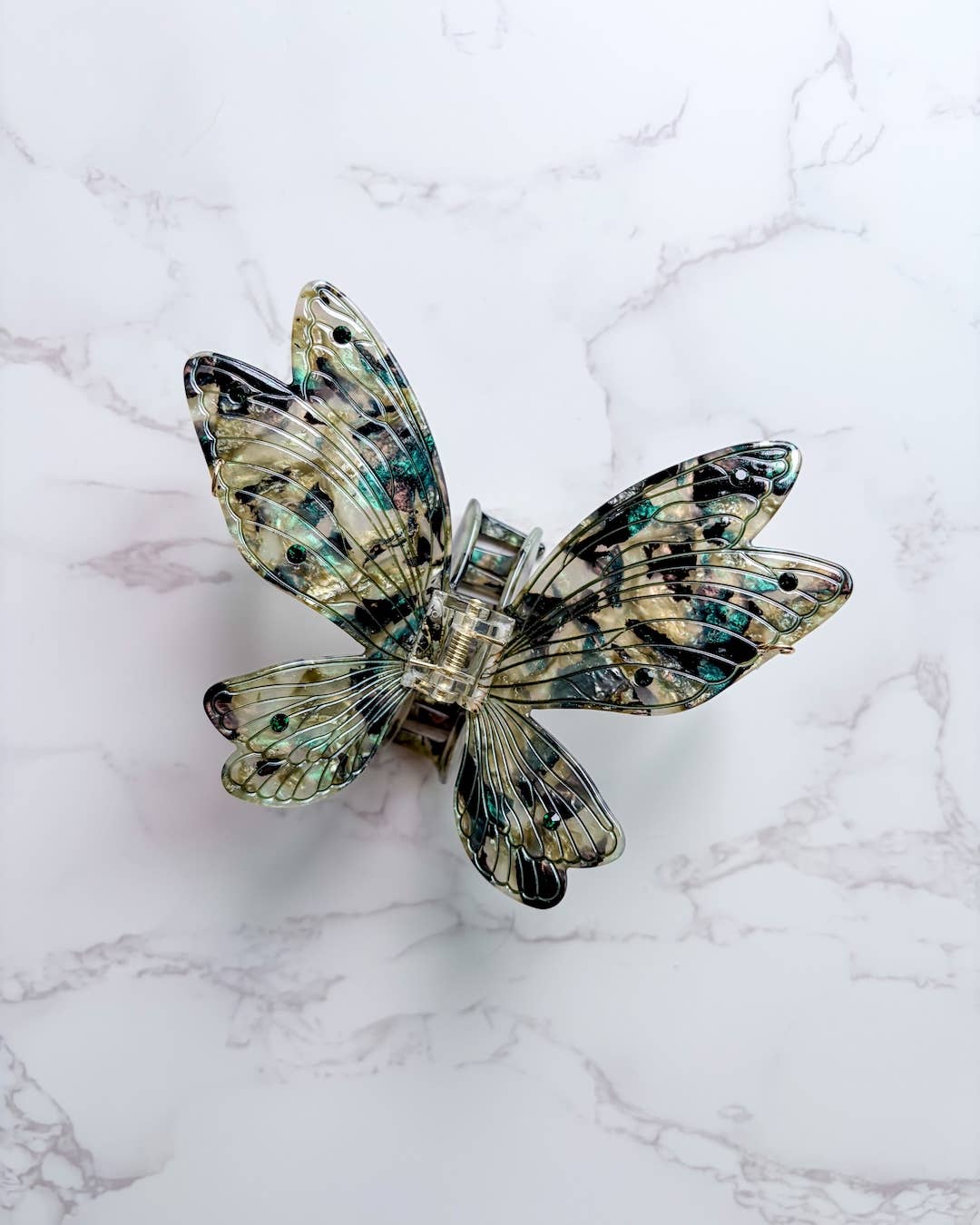 Sage Green Fairy Wings Claw Clip | Hair Clip | Fantasy Gifts