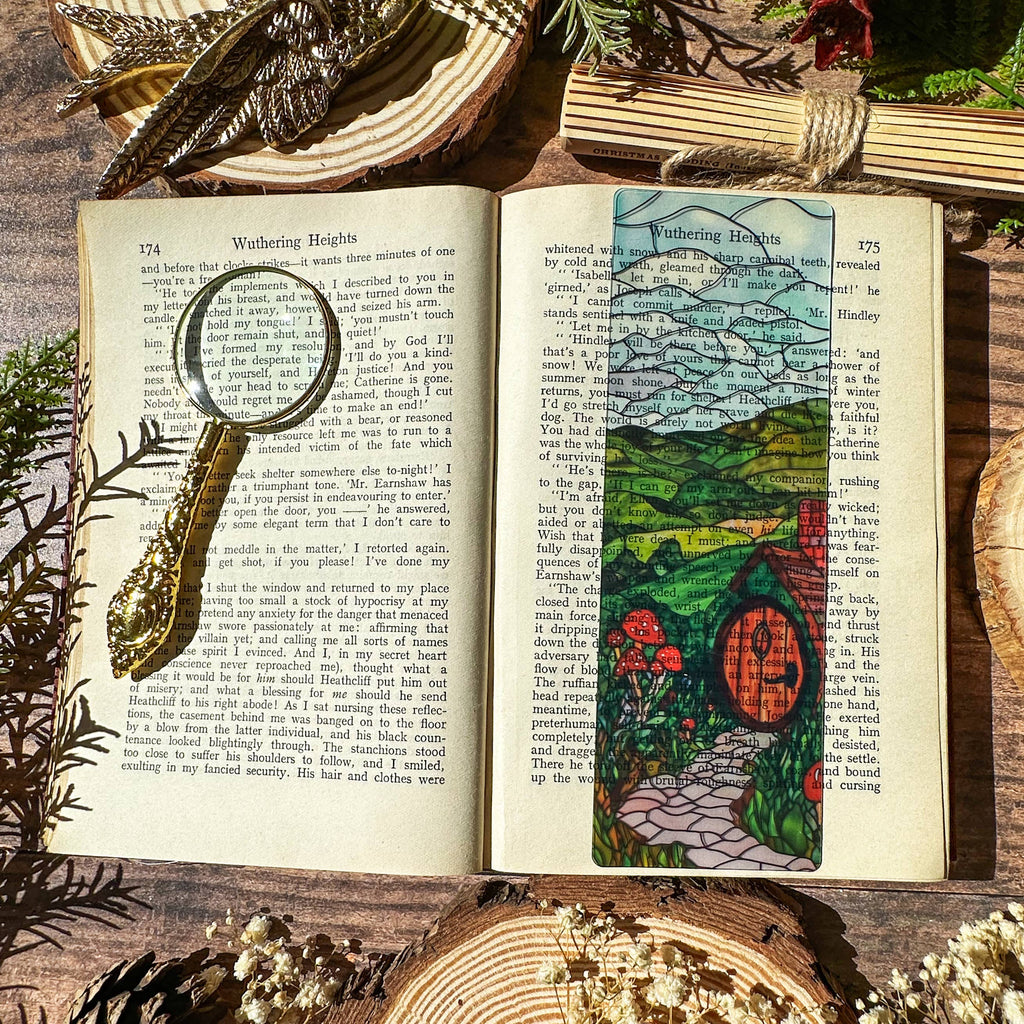 Shire Mushrooms Stained Glass Bookmarks