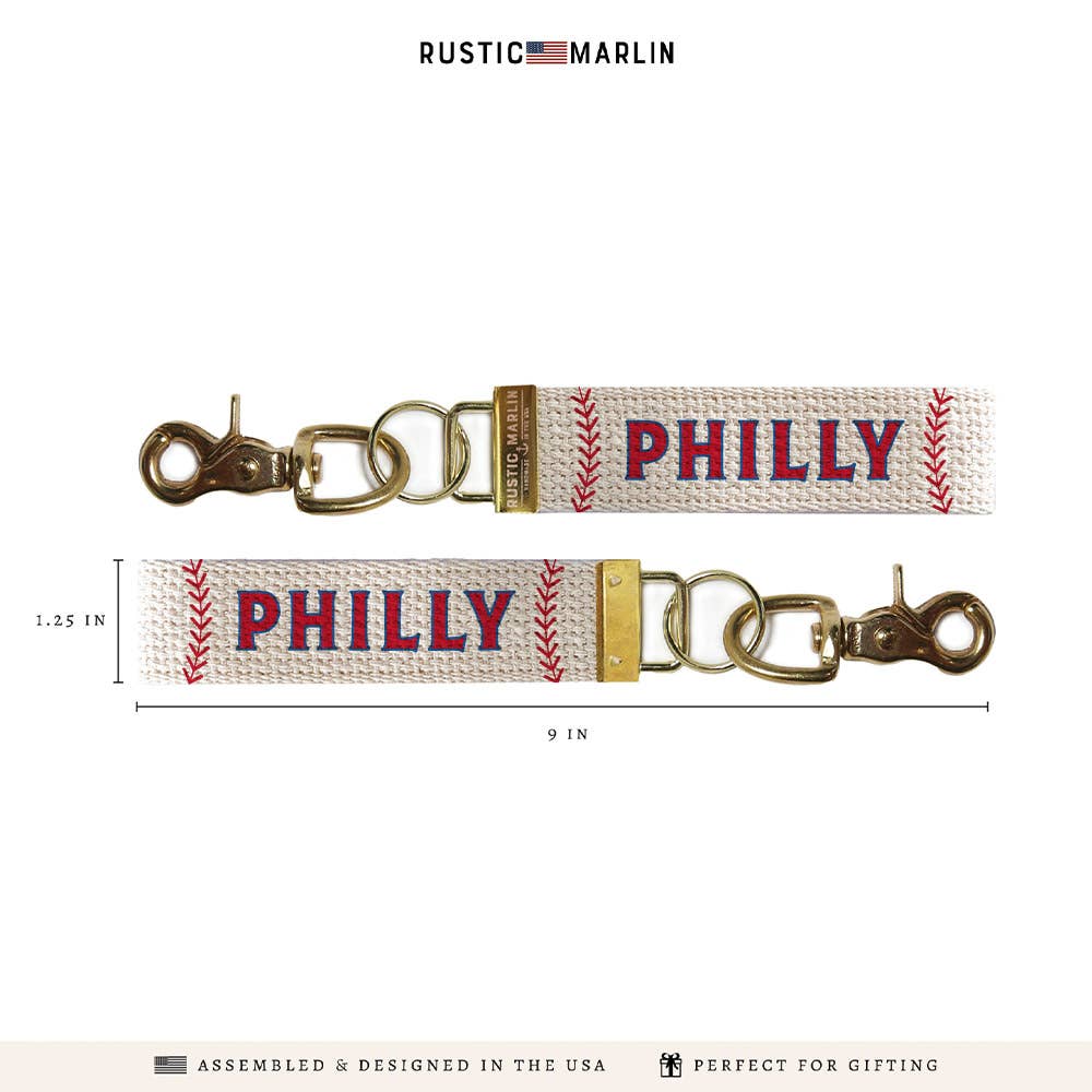 Philly Baseball Keychain | City Souvenir | Bag Charm