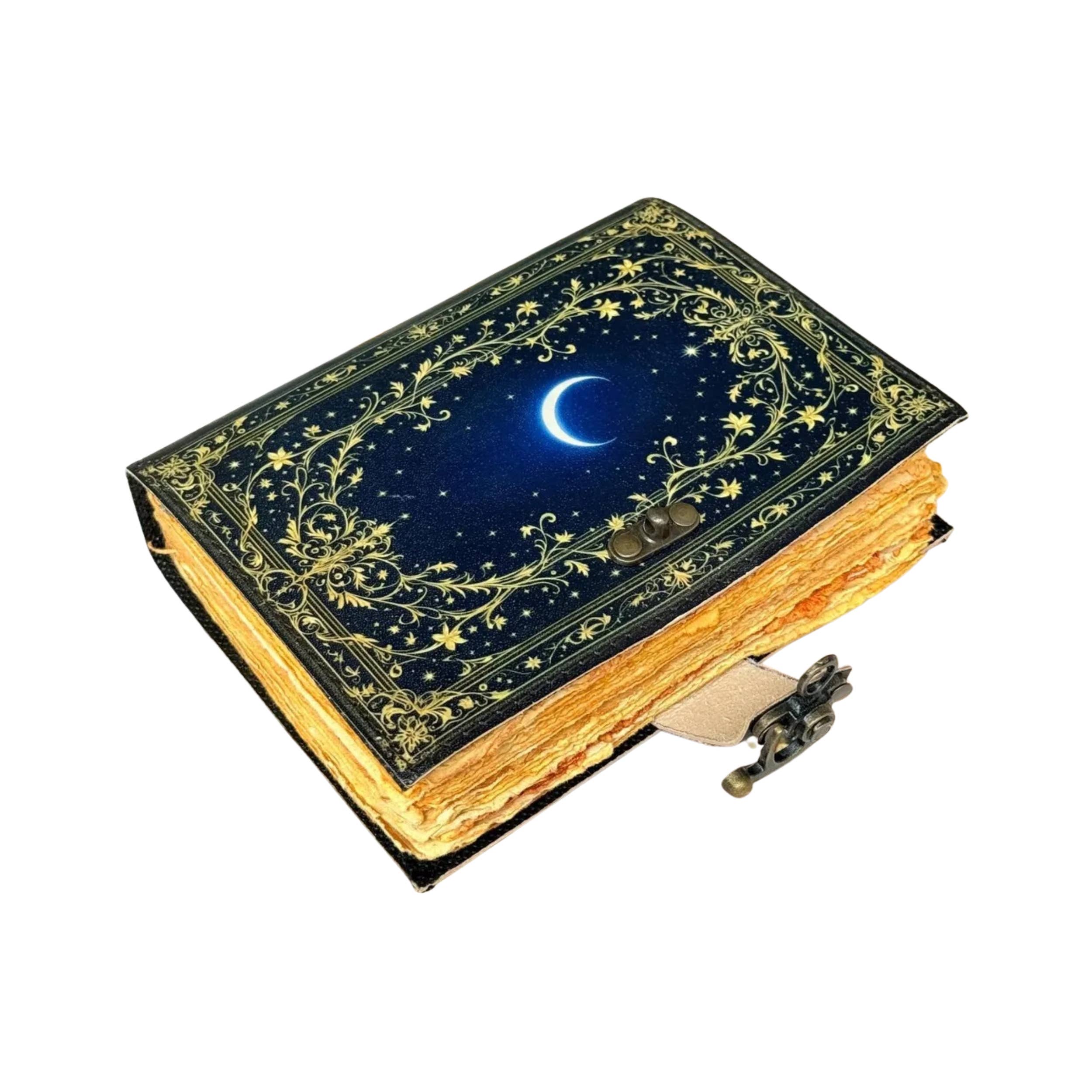 Grimoire Leather Notebook Dark Witchcraft Journal Diary