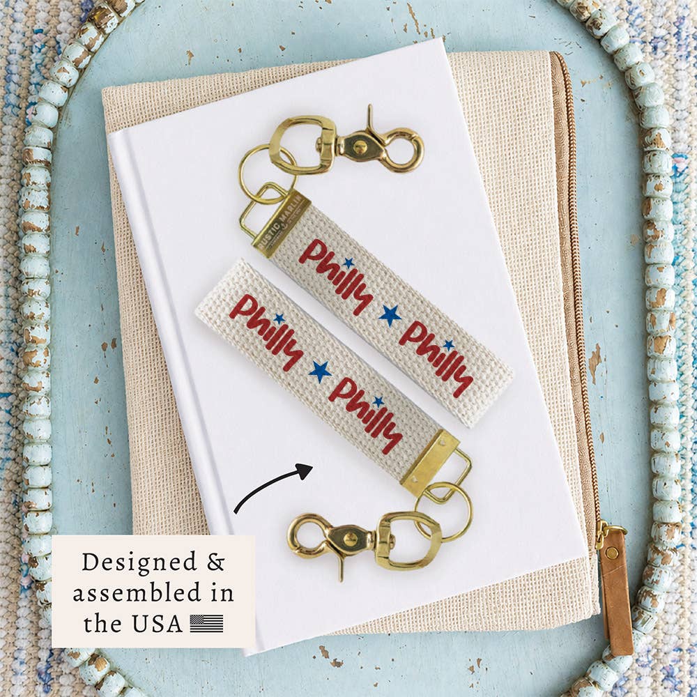 Philly Star Keychain | Philadelphia Gift | Key Ring