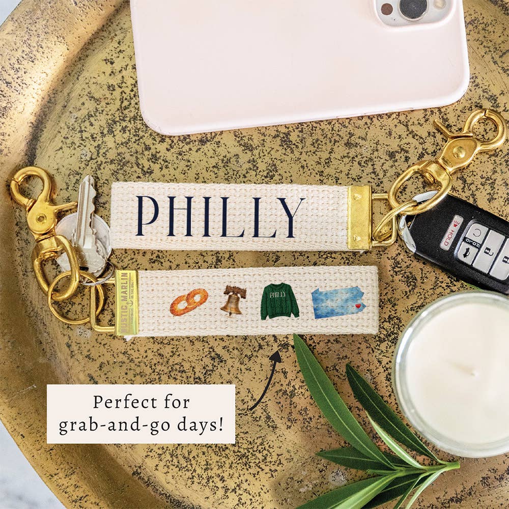 Philly Icons Keychain | Philadelphia Gift | Bag Charm