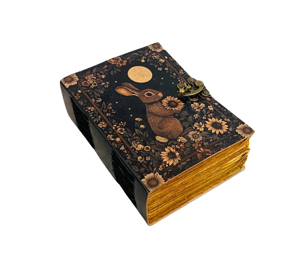 Book of Shadows Leather Journal Grimoire Spellbook Diary