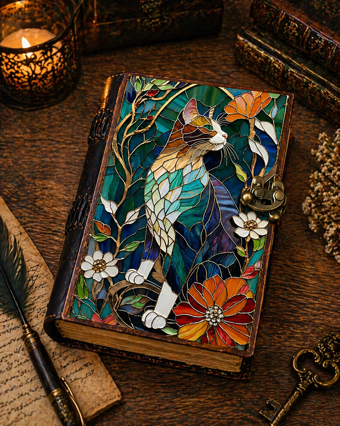 Grimoire Leather Journal Vintage Gothic Travel Book Diary