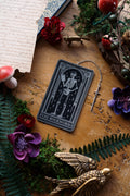 The Bookworm Tarot Card Faux Leather Bookmark
