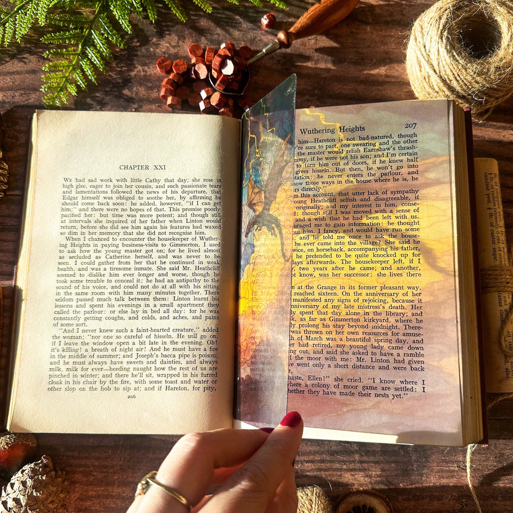Dragon Lightning Stained Glass Bookmarks