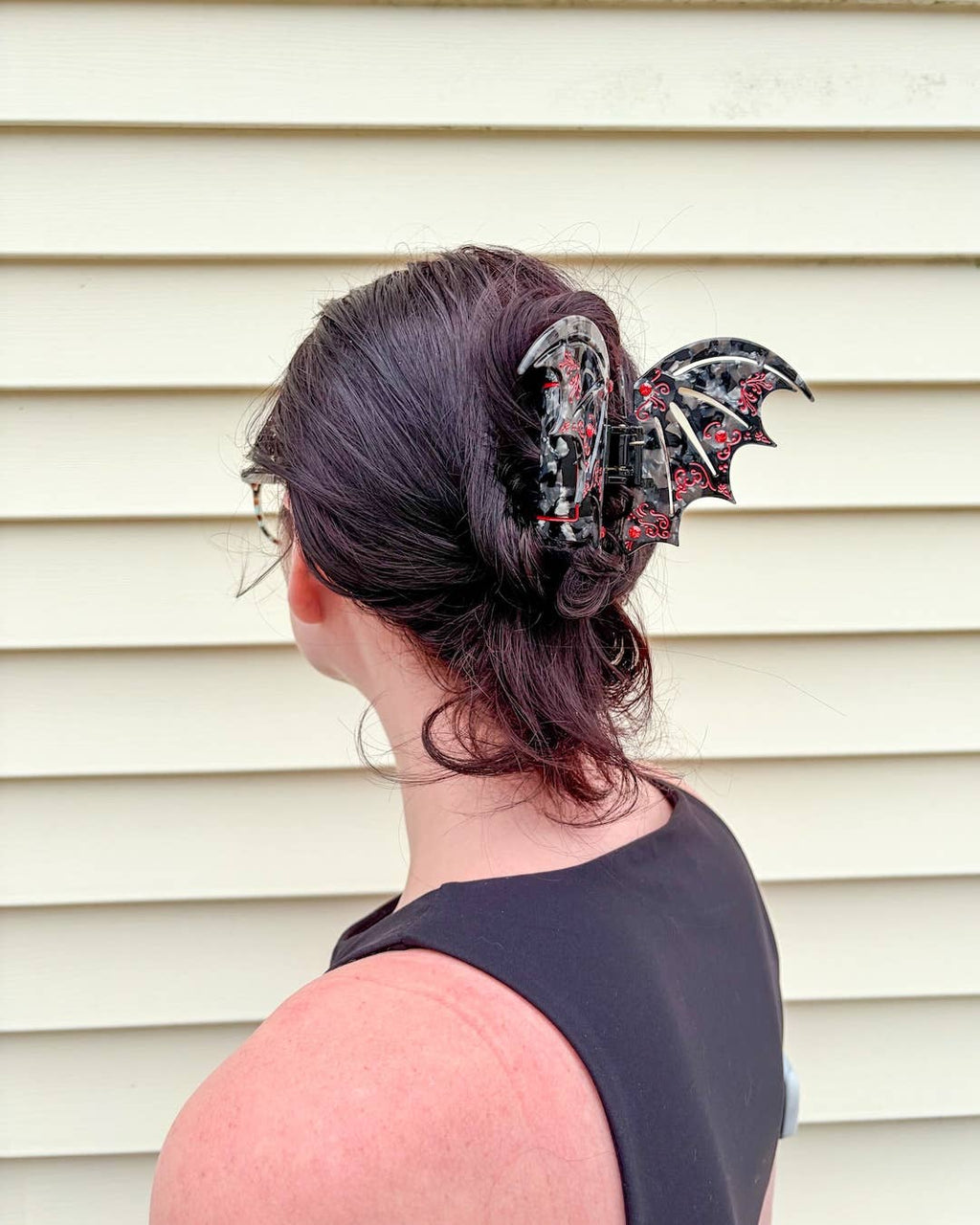Bat Wing Hair Claw Clip - Red | Fantasy Gifts