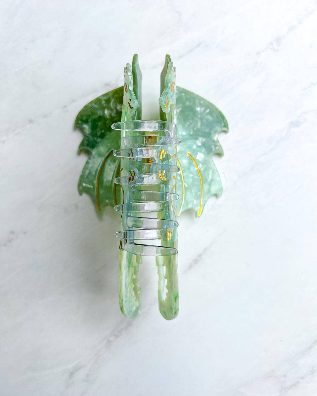 Dragon Hair Claw Clip - Large Green | Hair Accessories