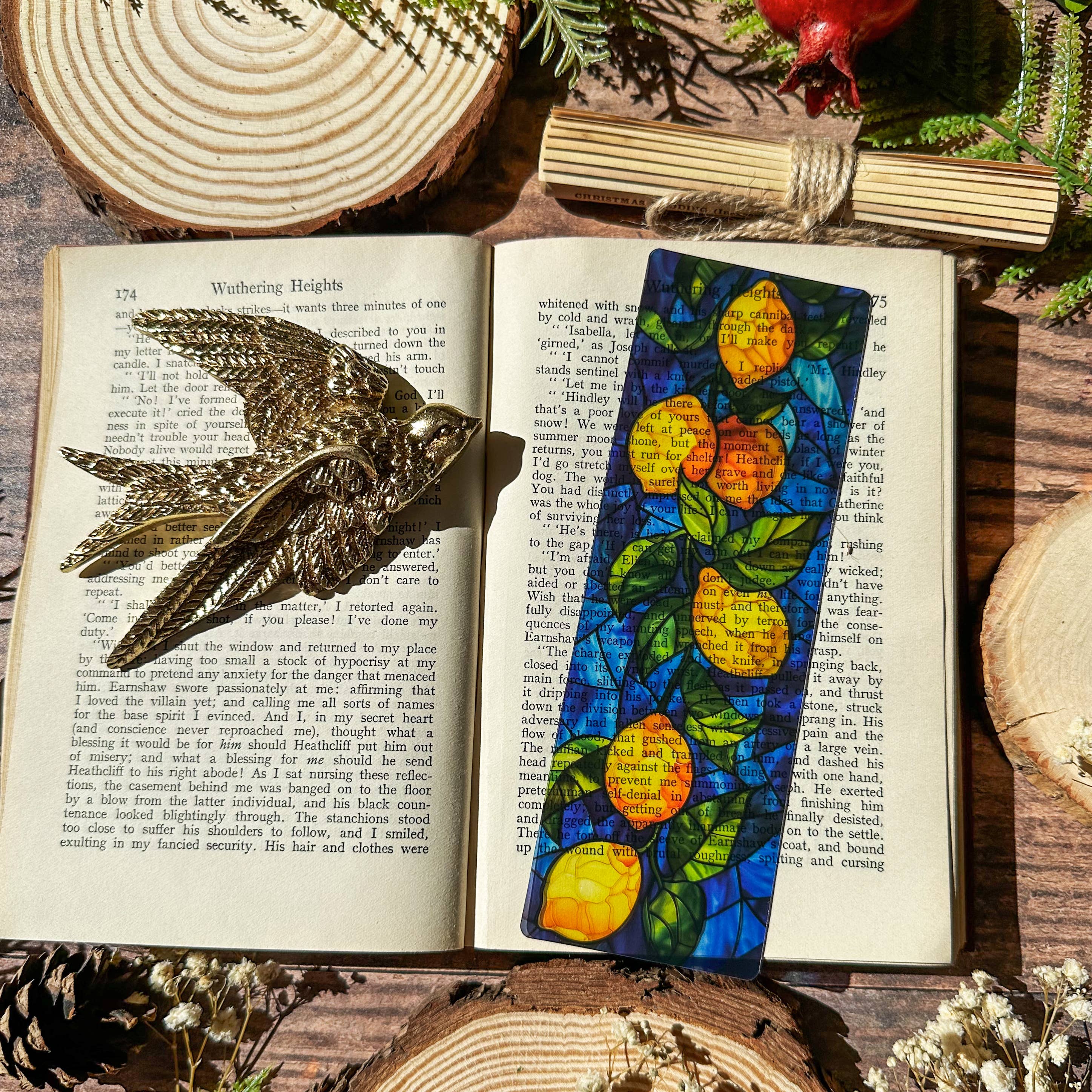 Lemons Stained Glass Bookmarks