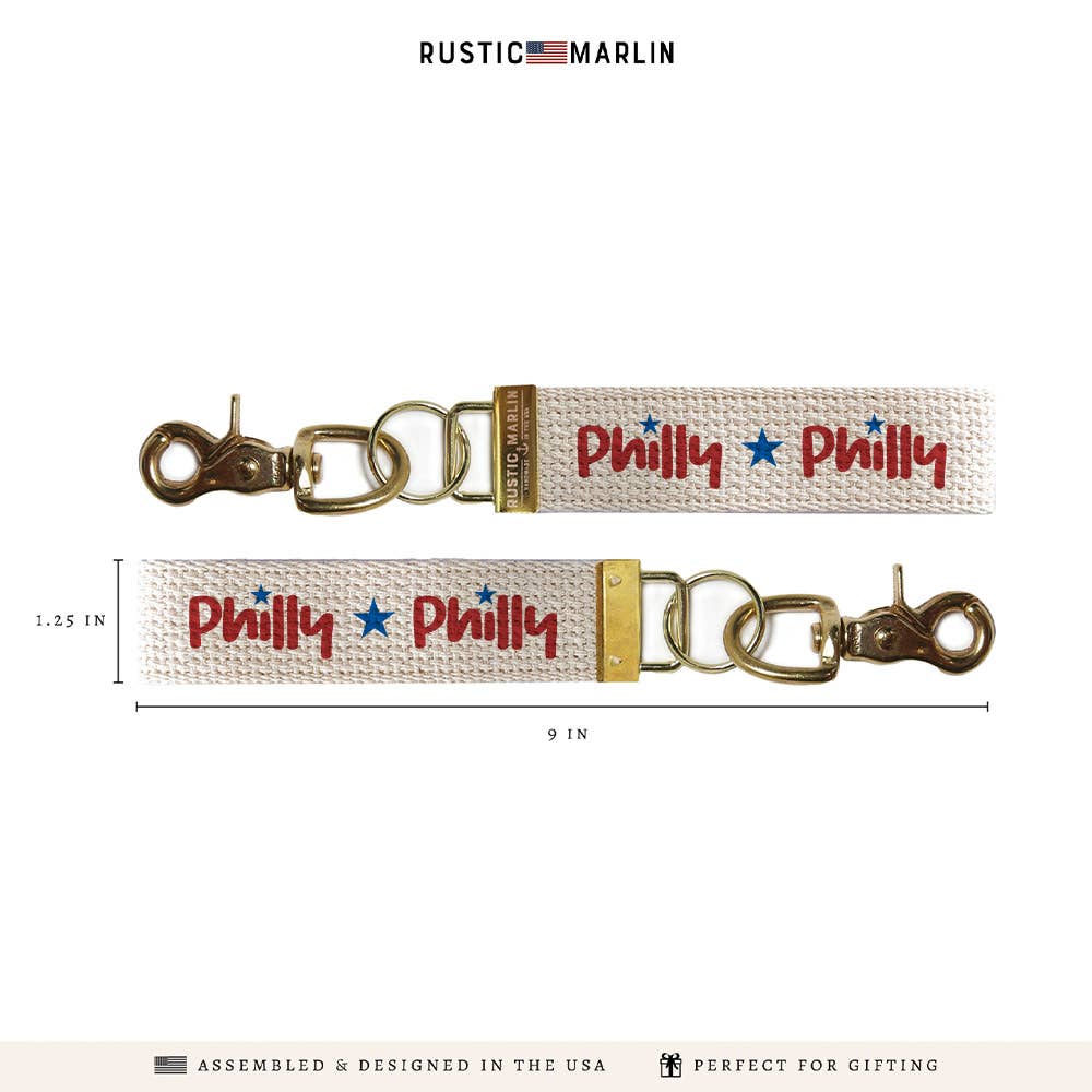 Philly Star Keychain | Philadelphia Gift | Key Ring