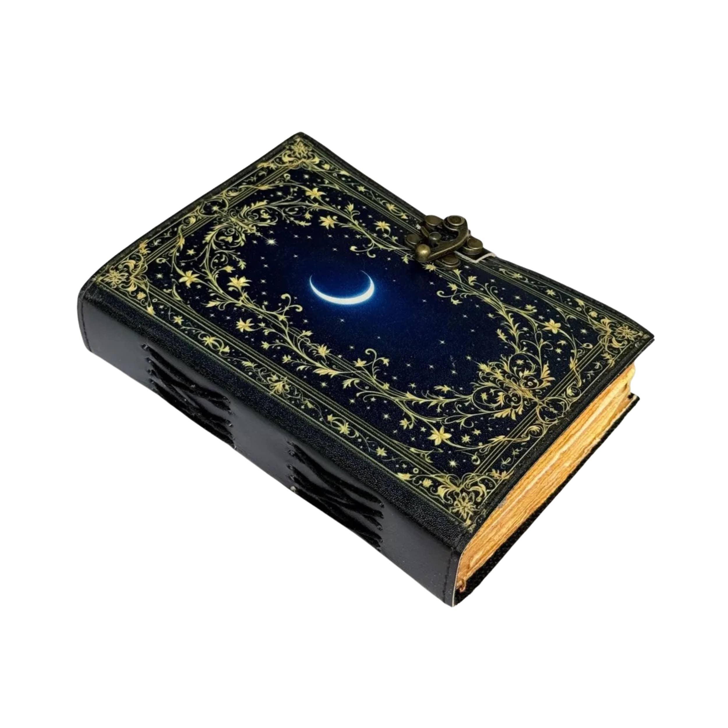 Grimoire Leather Notebook Dark Witchcraft Journal Diary
