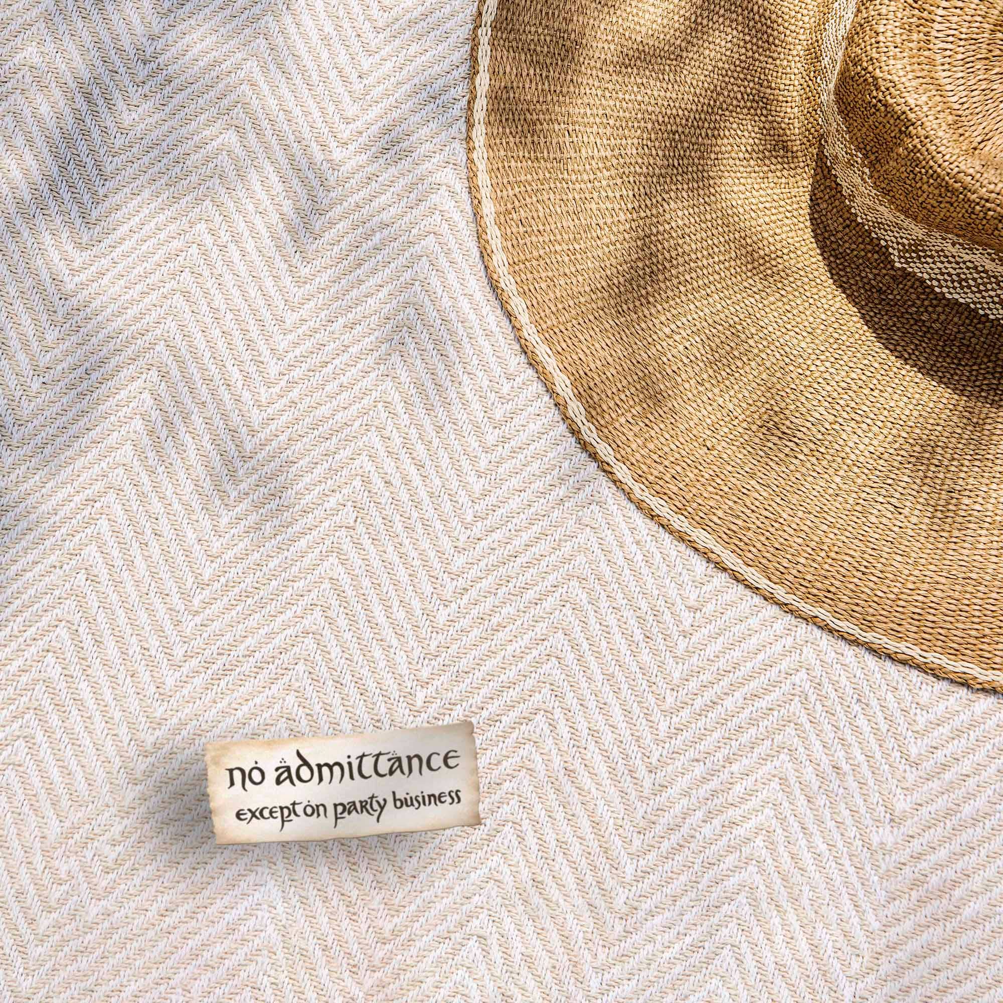 No Admittance Except on Party Business Book Sticker
