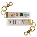 Philly Icons Keychain | Philadelphia Gift | Bag Charm