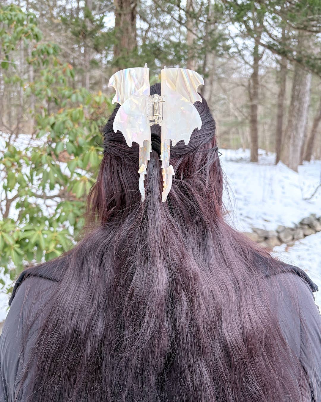 Dragon Hair Claw Clip - Large Cream | Hair Accessories