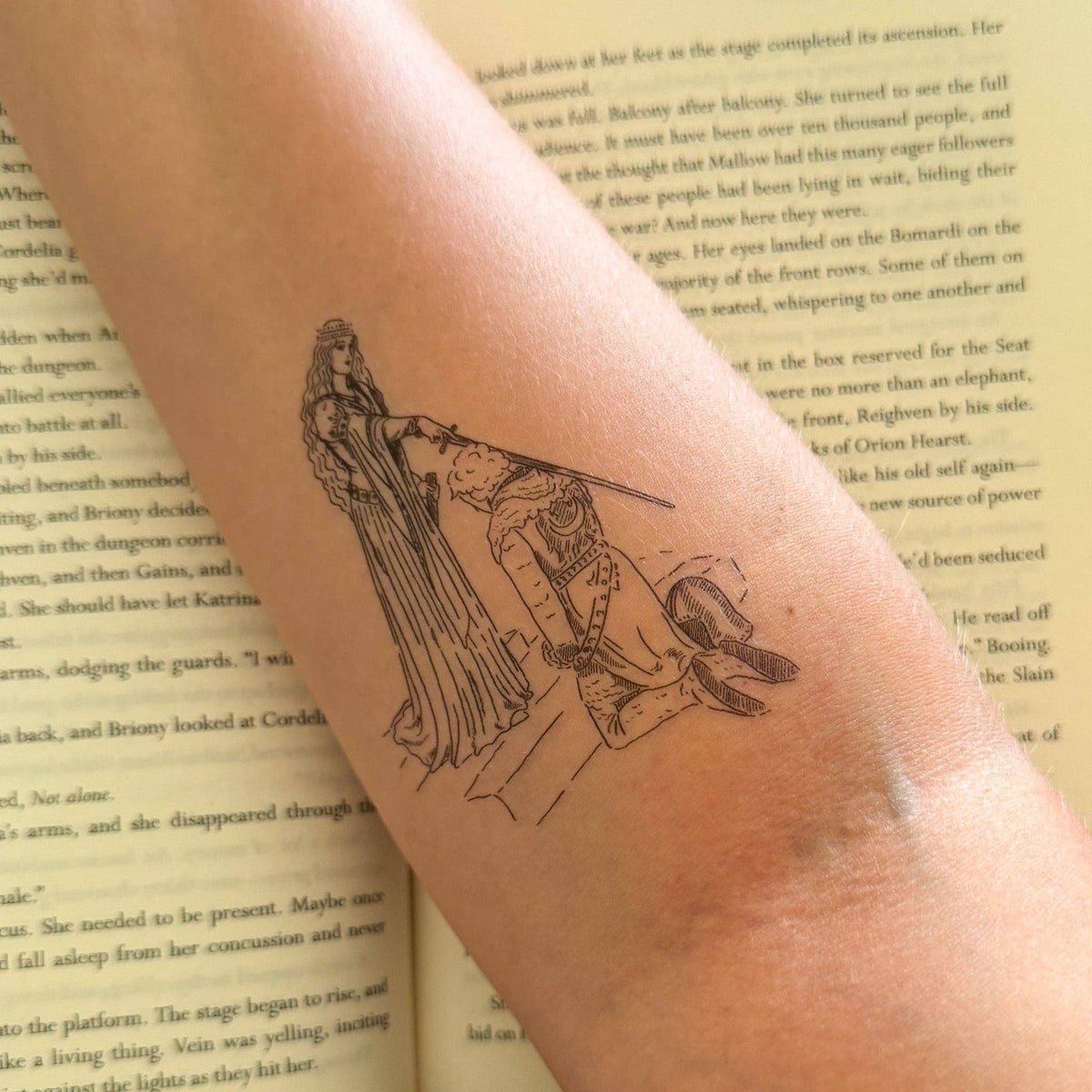 Yearning Temporary Tattoo Bookish Gift Renaissance Romance