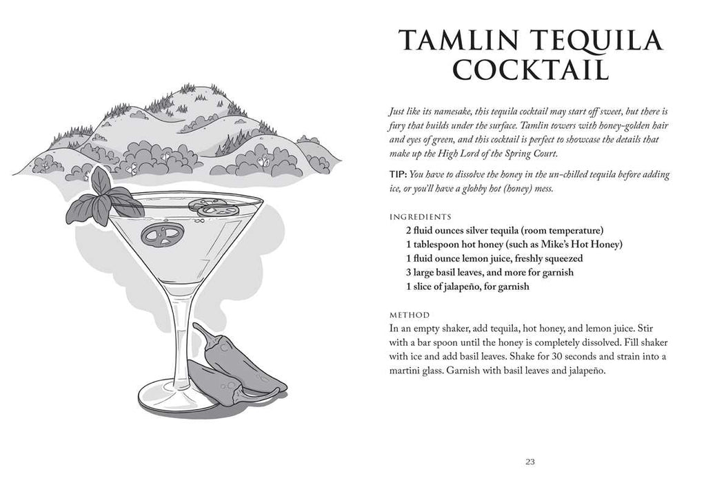 Unofficial A Court of Thorns and Roses Cocktail Book by J.  Becker