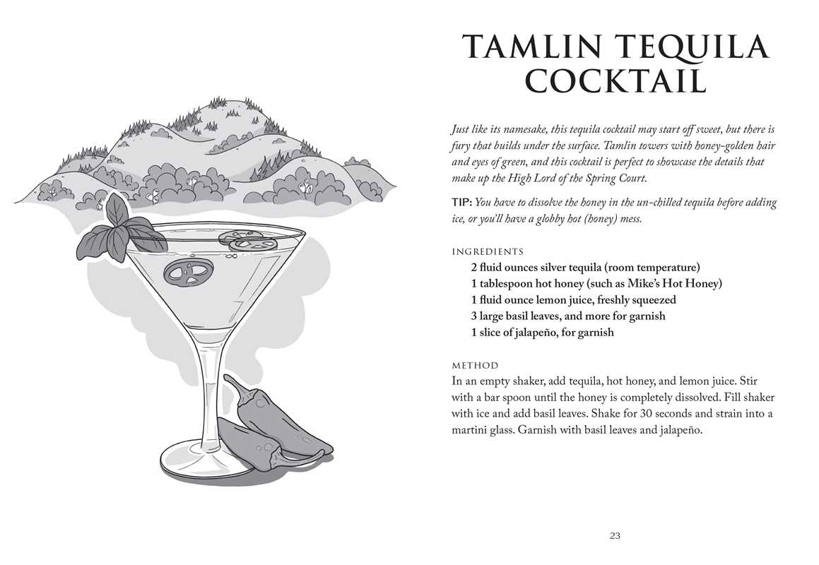 Unofficial A Court of Thorns and Roses Cocktail Book by J.  Becker