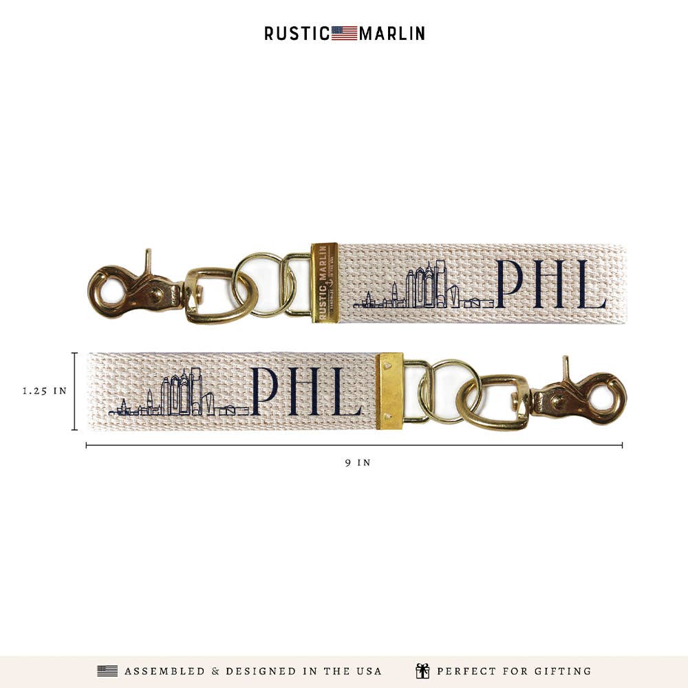Philly Skyline Keychain | Philadelphia Gift | City Souvenir