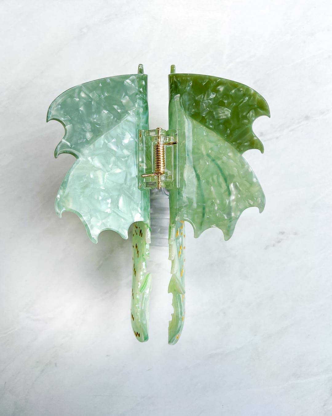 Dragon Hair Claw Clip - Large Green | Hair Accessories
