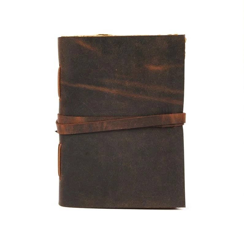 Vintage Leather Journal Grimoire Journal Travel Celtic Diary
