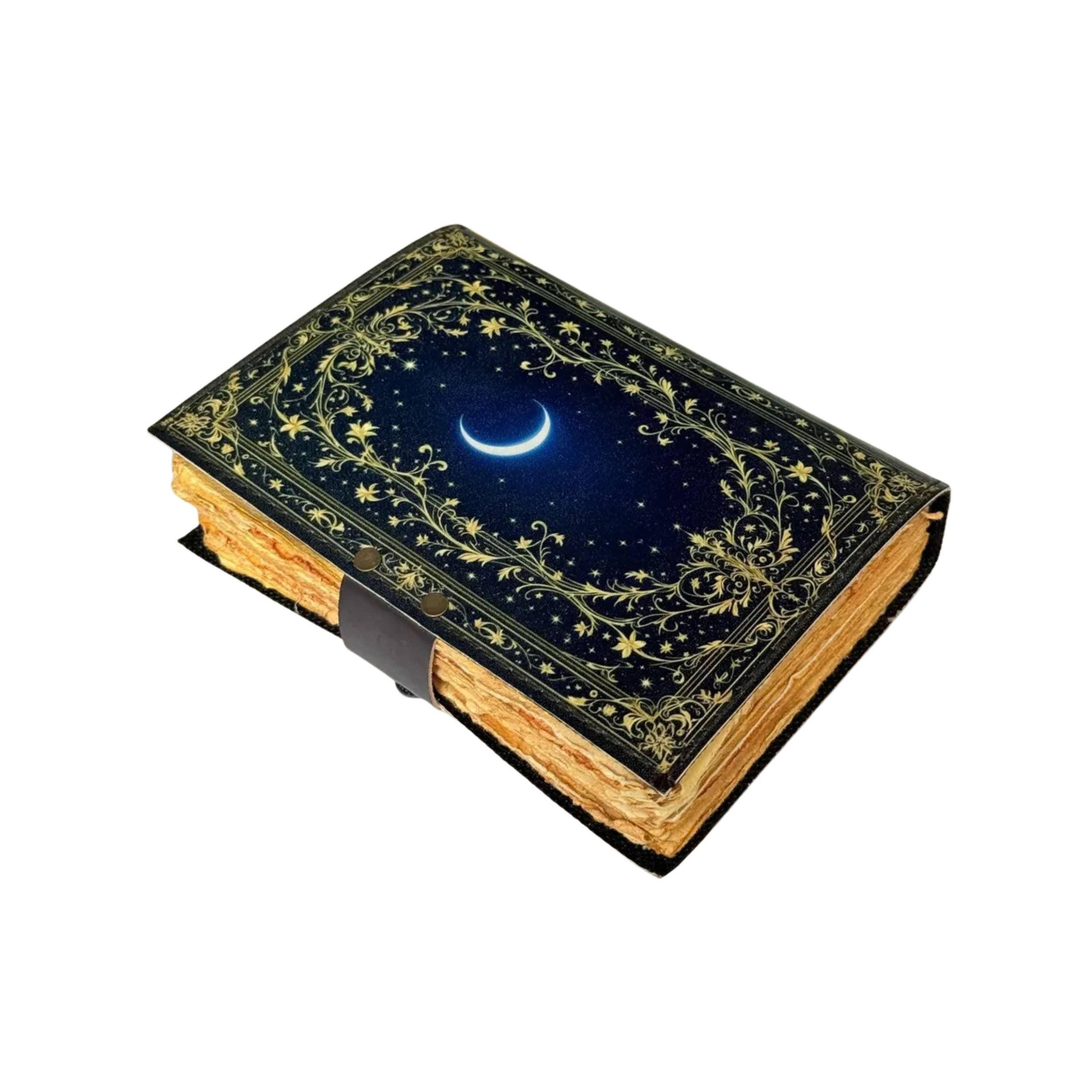 Grimoire Leather Notebook Dark Witchcraft Journal Diary