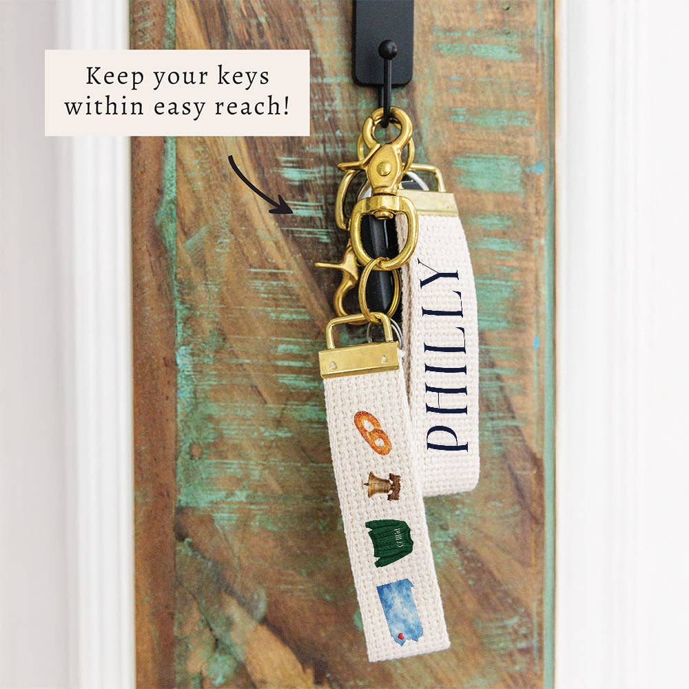 Philly Icons Keychain | Philadelphia Gift | Bag Charm