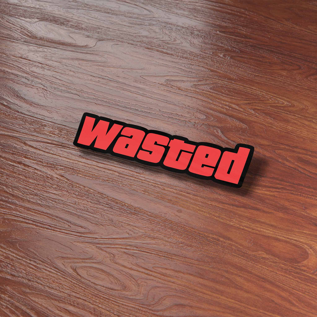 Wasted Funny Online Gaming Sticker
