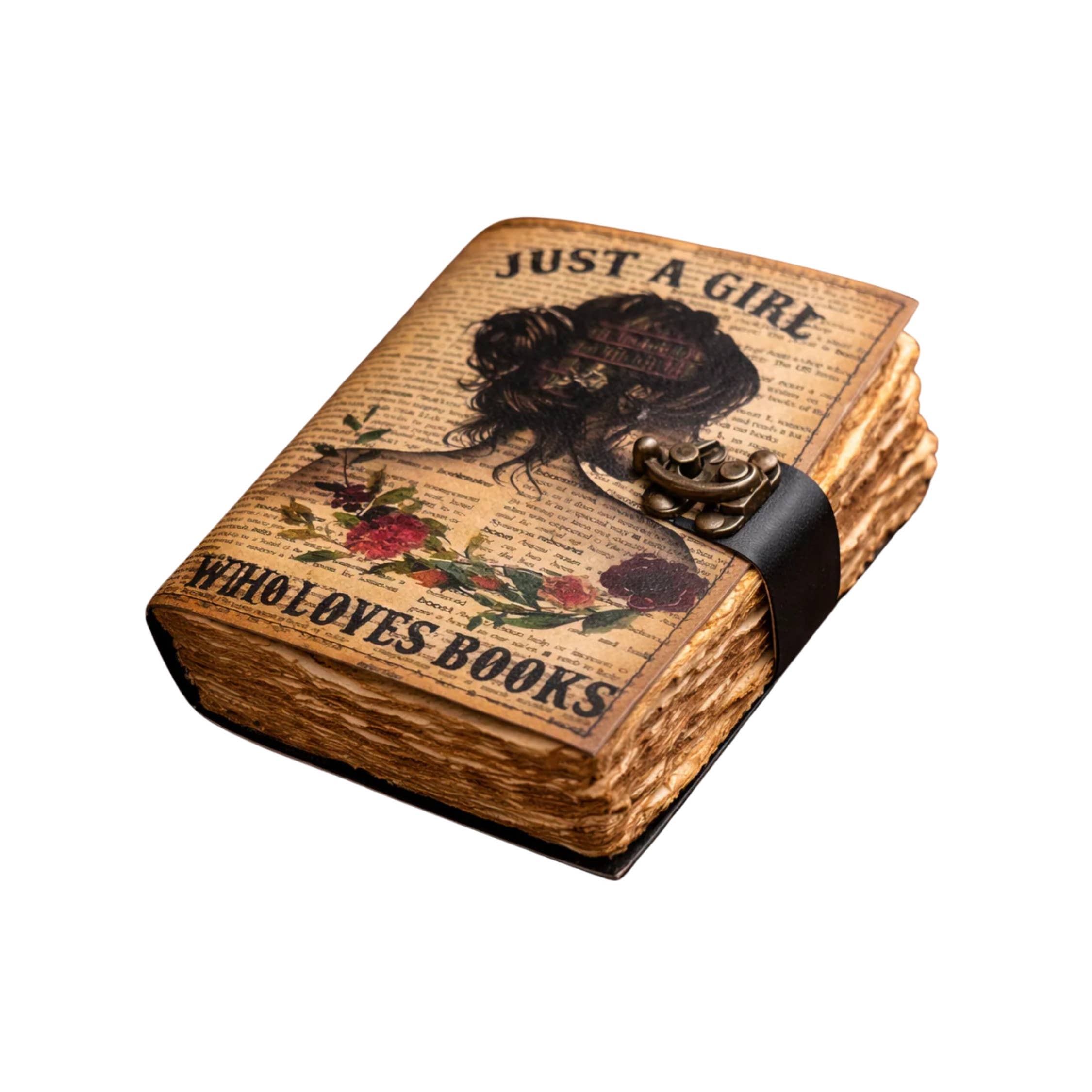 Girl Celtic Leather Journal Travel Journal Diary Notebook