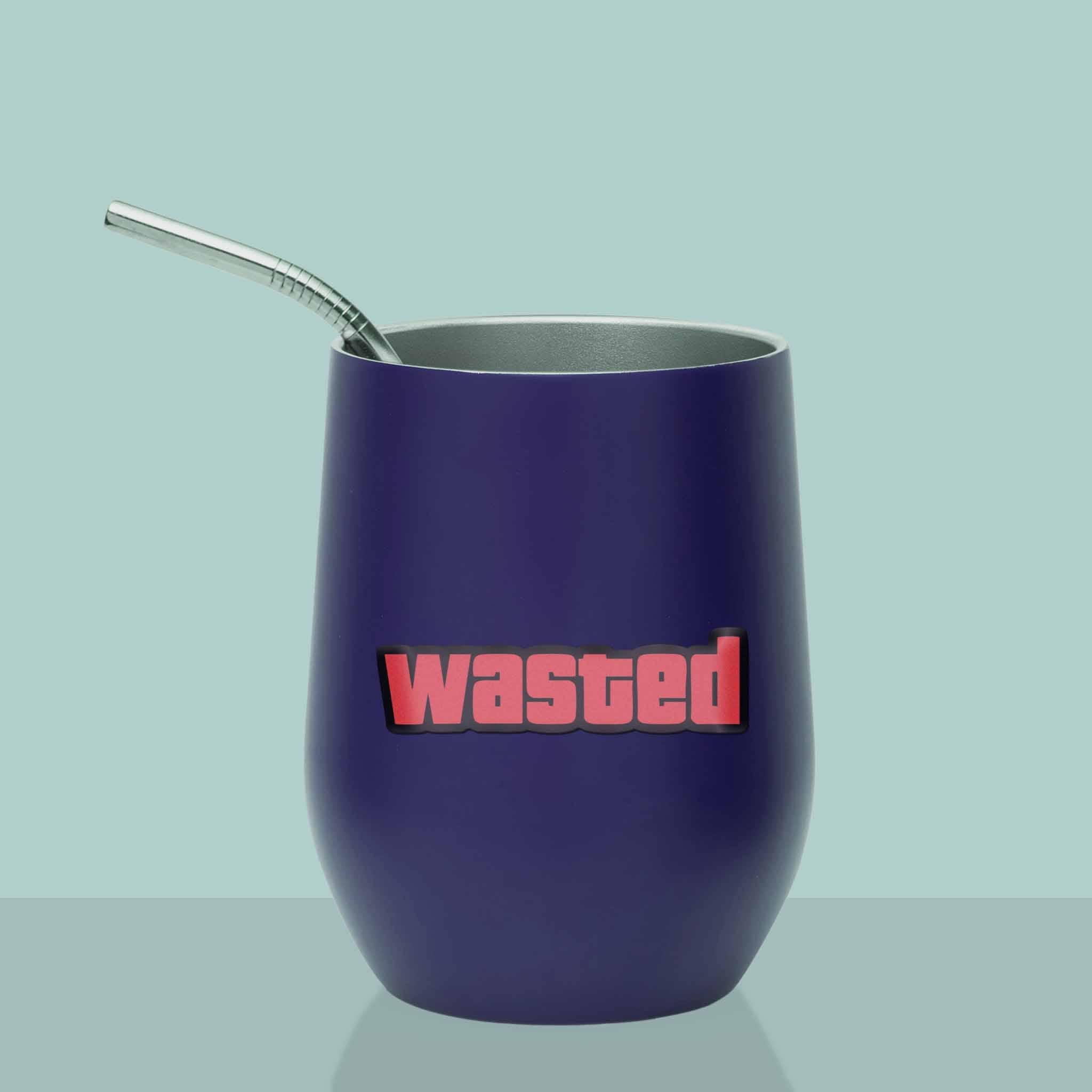 Wasted Funny Online Gaming Sticker