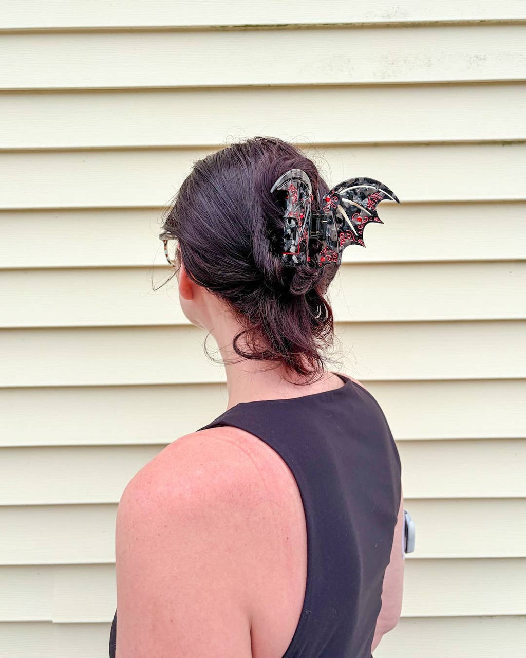 Bat Wing Hair Claw Clip - Red | Fantasy Gifts