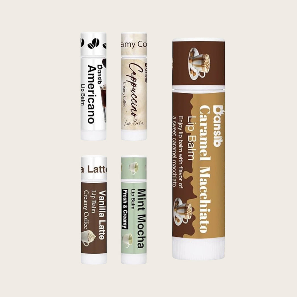 Coffee flavor lip balms 