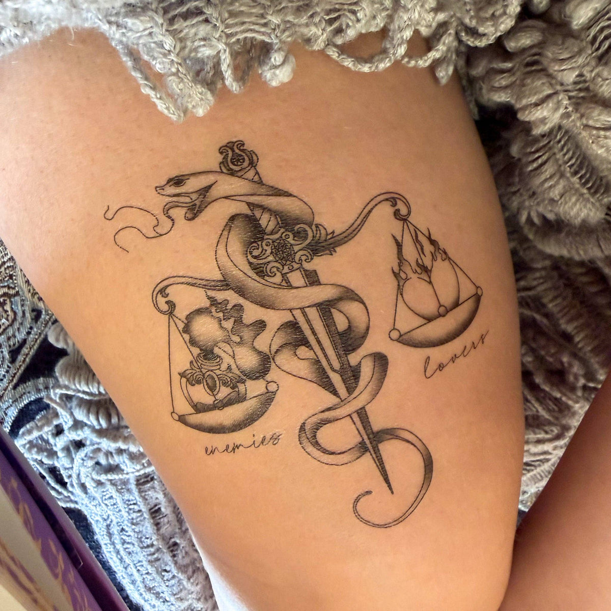 Enemies To Lovers Book Tropes Temporary Tattoo Bookish Gift Book Store Merch