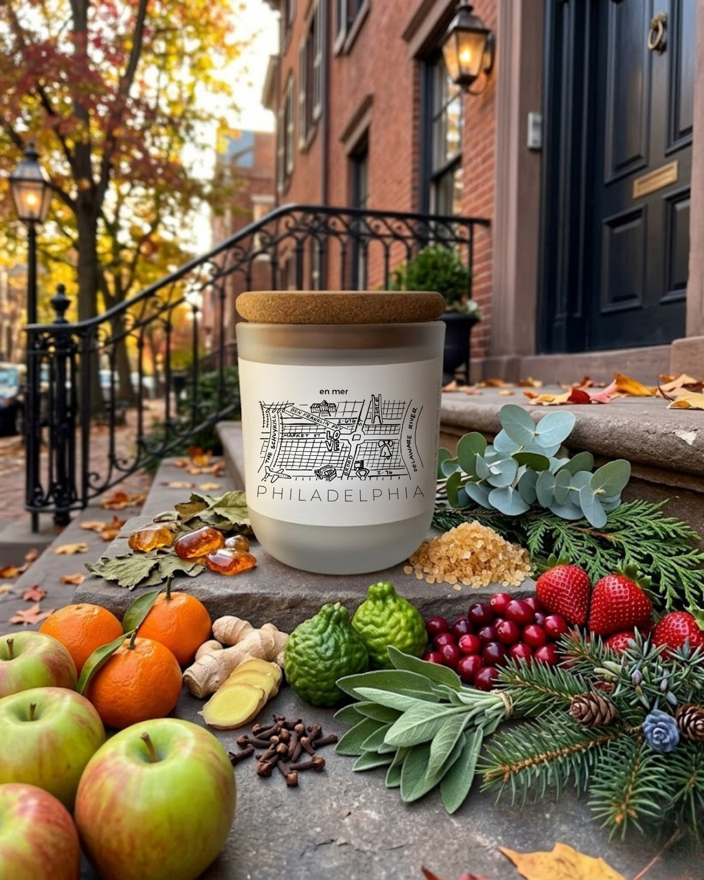 Philadelphia | enchanted forest soy wax candle by en mer