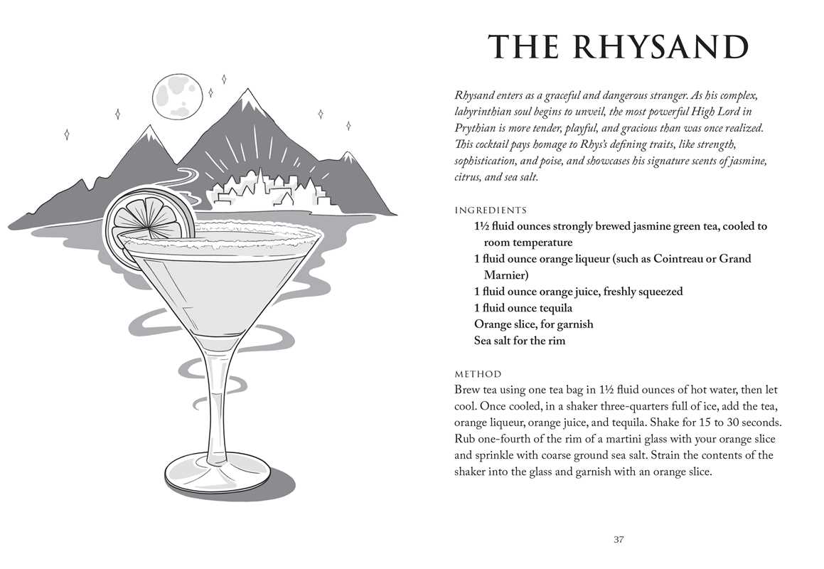Unofficial A Court of Thorns and Roses Cocktail Book by J.  Becker