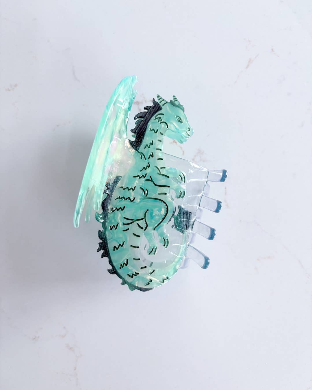 Dragon Hair Claw Clip - Small Seafoam | Hair Accessories