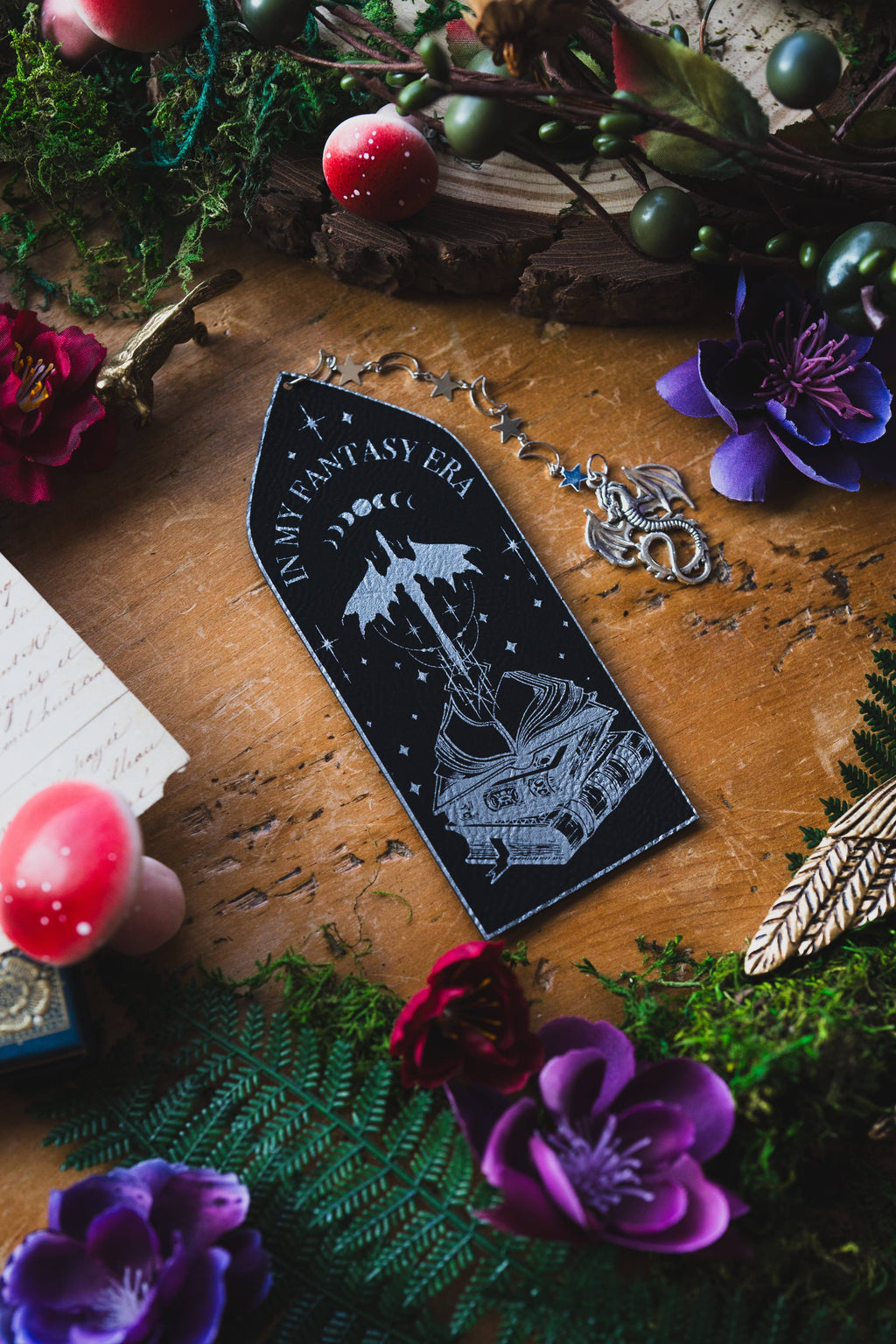 In My Fantasy Era Faux Leather Bookmark