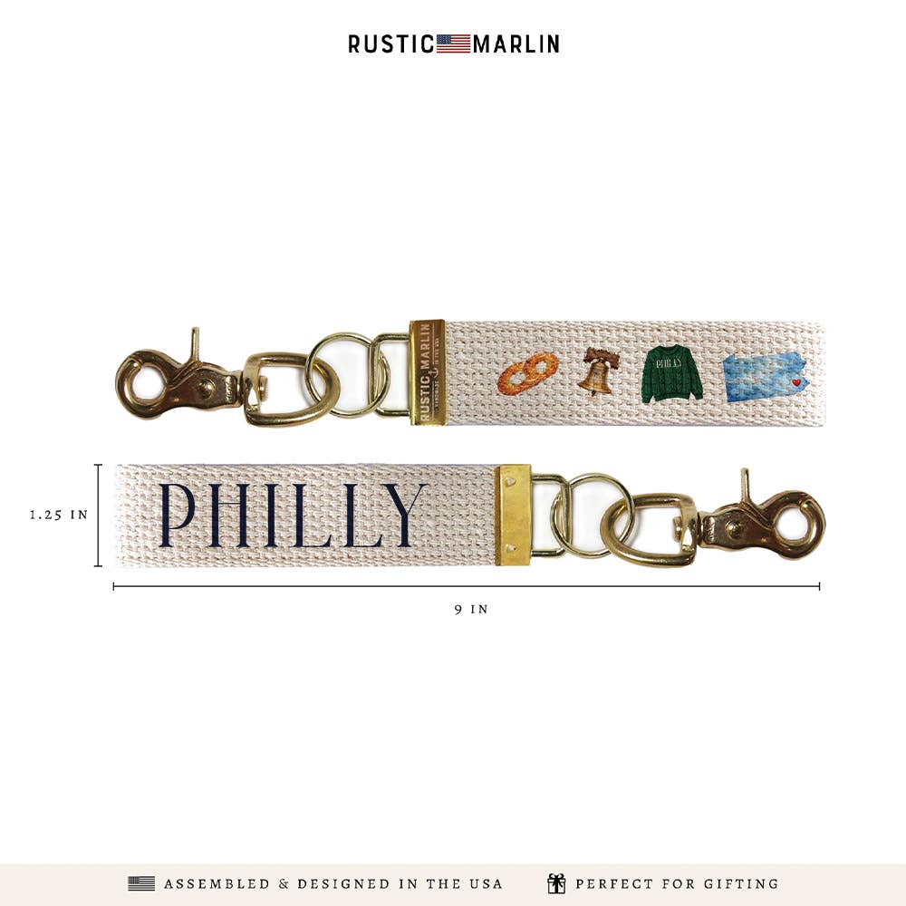 Philly Icons Keychain | Philadelphia Gift | Bag Charm