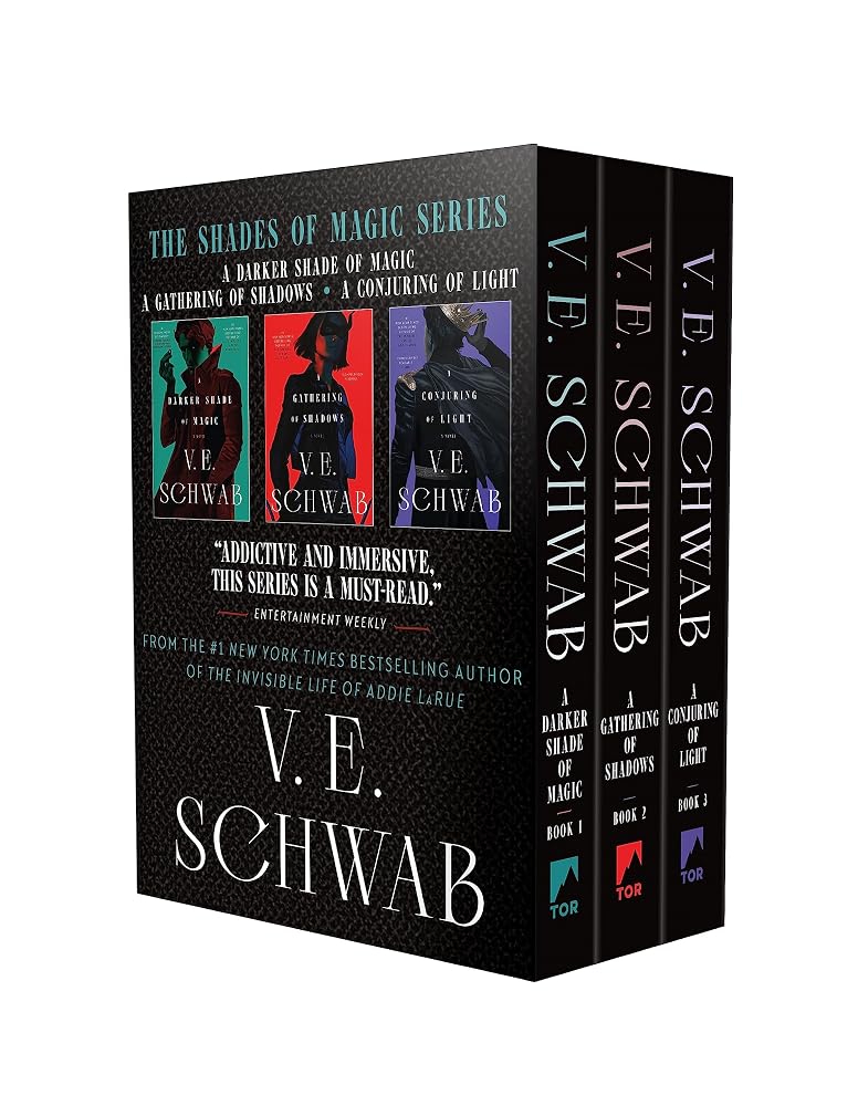 Shades of Magic Trilogy Boxed Set: A Darker Shade of Magic, A Gathering of Shadows, A Conjuring of Light cover image